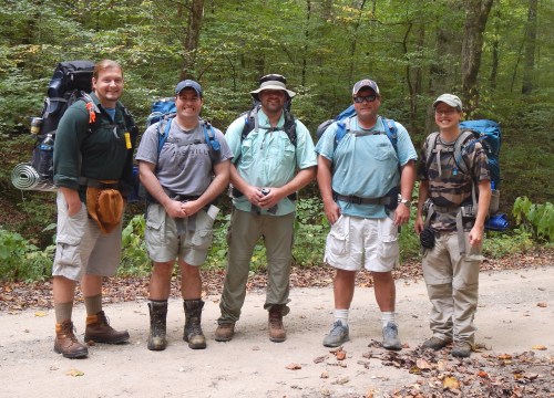 The group for the Fall 2014 Sipsey trip. 
